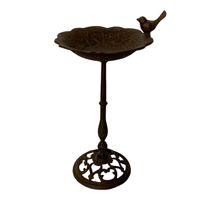 ClassicLiving Junious Iron Bird Bath Wayfair.co.uk